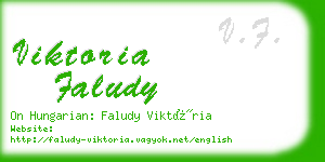 viktoria faludy business card